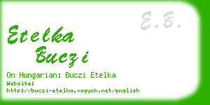 etelka buczi business card